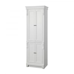 Home Decorators Collection Naples 24 In W X 17 In D X 74 In H Bathroom Linen Cabinet In White throughout measurements 1000 X 1000