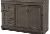 Home Decorators Collection Naples 48 In W Bath Vanity Cabinet Only In Distressed Grey With Left Hand Drawers with regard to measurements 1000 X 1000