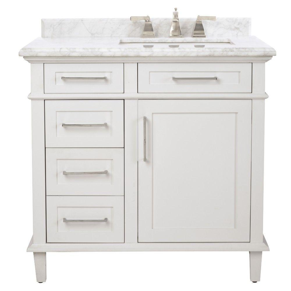 Home Decorators Collection Sonoma 36 In W X 22 In D Bath Vanity In with dimensions 1000 X 1000