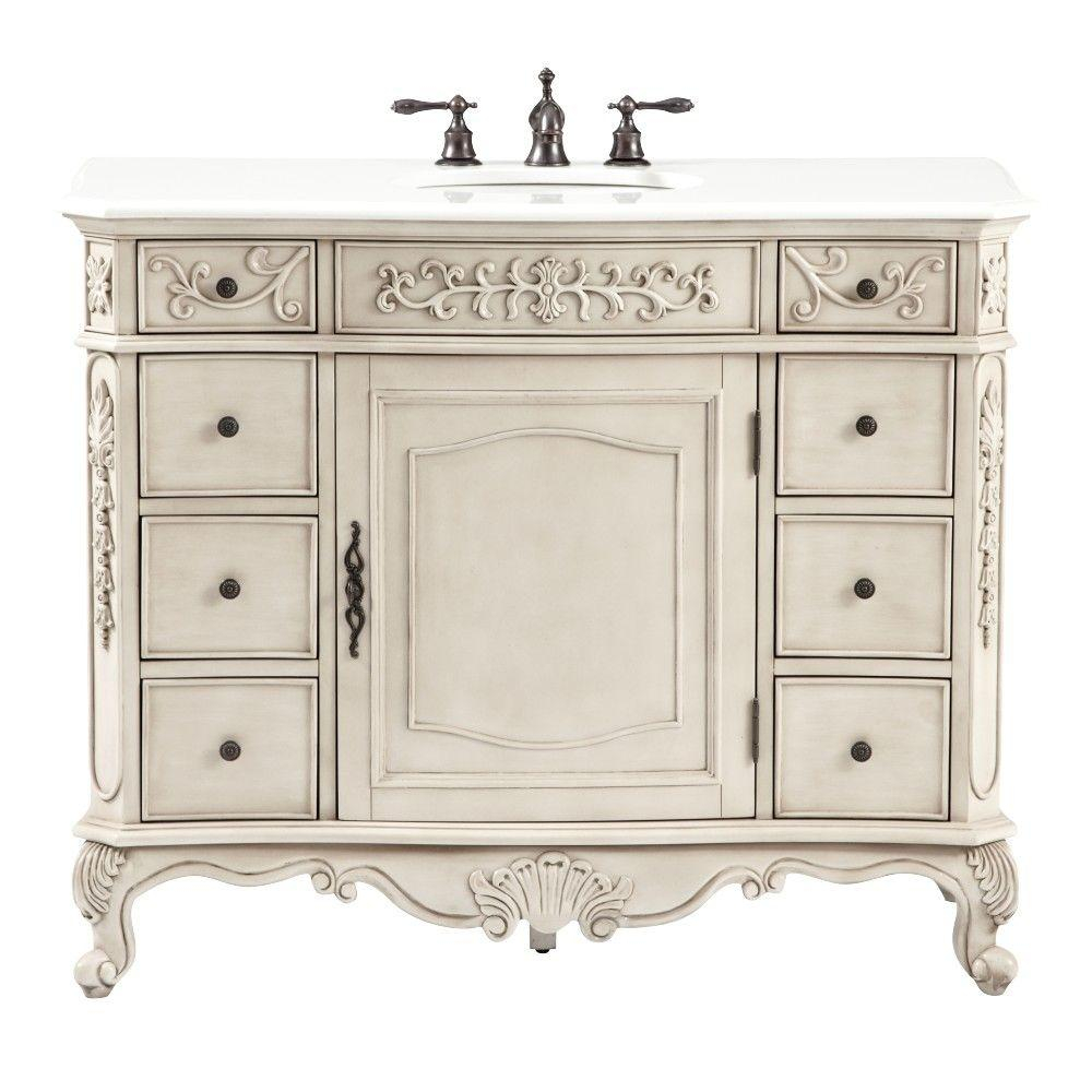 Home Decorators Collection Winslow 45 In W Bath Vanity In Antique with regard to sizing 1000 X 1000