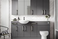 Hudson Reed Fusion Gloss Grey Double Mirrored Bathroom Cabinet regarding dimensions 1200 X 1200