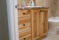 Knotty Pine Cabinetrustic Bathroom Vanities Newly Finished intended for measurements 1600 X 1200