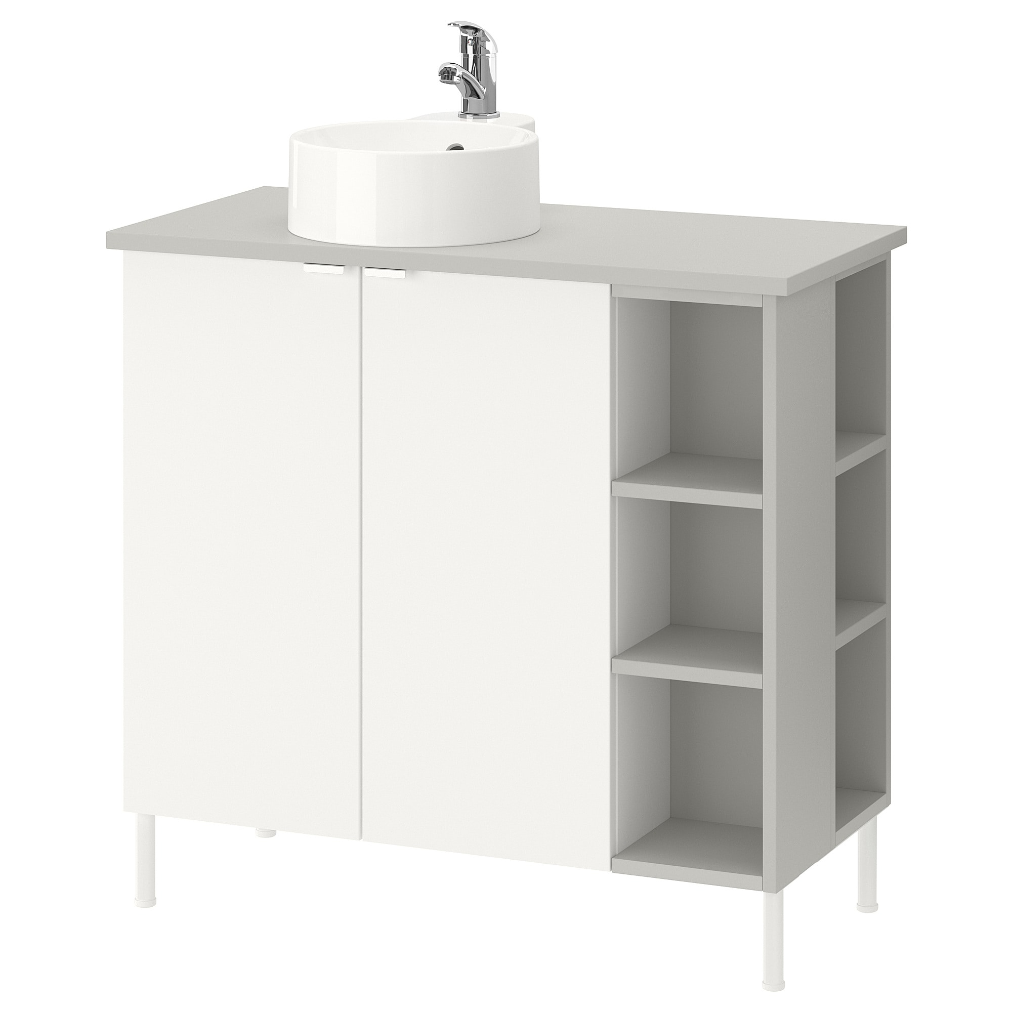 Lillngenviskan Gutviken Sink Cabinet2 Doors2 End Units White throughout dimensions 2000 X 2000