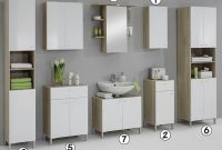 Luxury Bilbao Matching White Washed Oak Bathroom Vanity Unit with proportions 1000 X 792