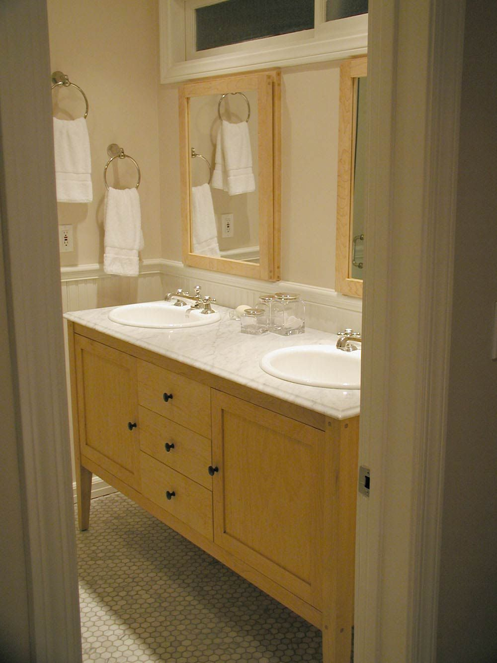 Maple Vanity With Light Sink Like The Framed Mirrors And throughout size 1000 X 1333