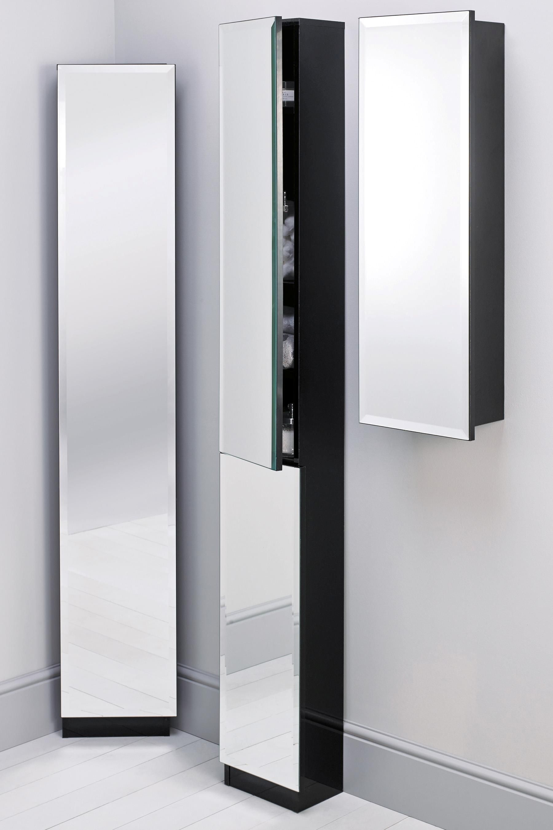 Mirrored Bathroom Floor Cabinet Floor Standing Mirrored Bathroom Cabinet intended for dimensions 1800 X 2700