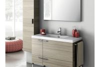 Modern 39 Inch Bathroom Vanity Set With Storage Cabinet Glossy within size 1000 X 1000