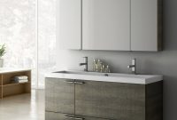 Modern 47 Inch Bathroom Vanity Set With Medicine Cabinet Grey Oak within sizing 1000 X 1000