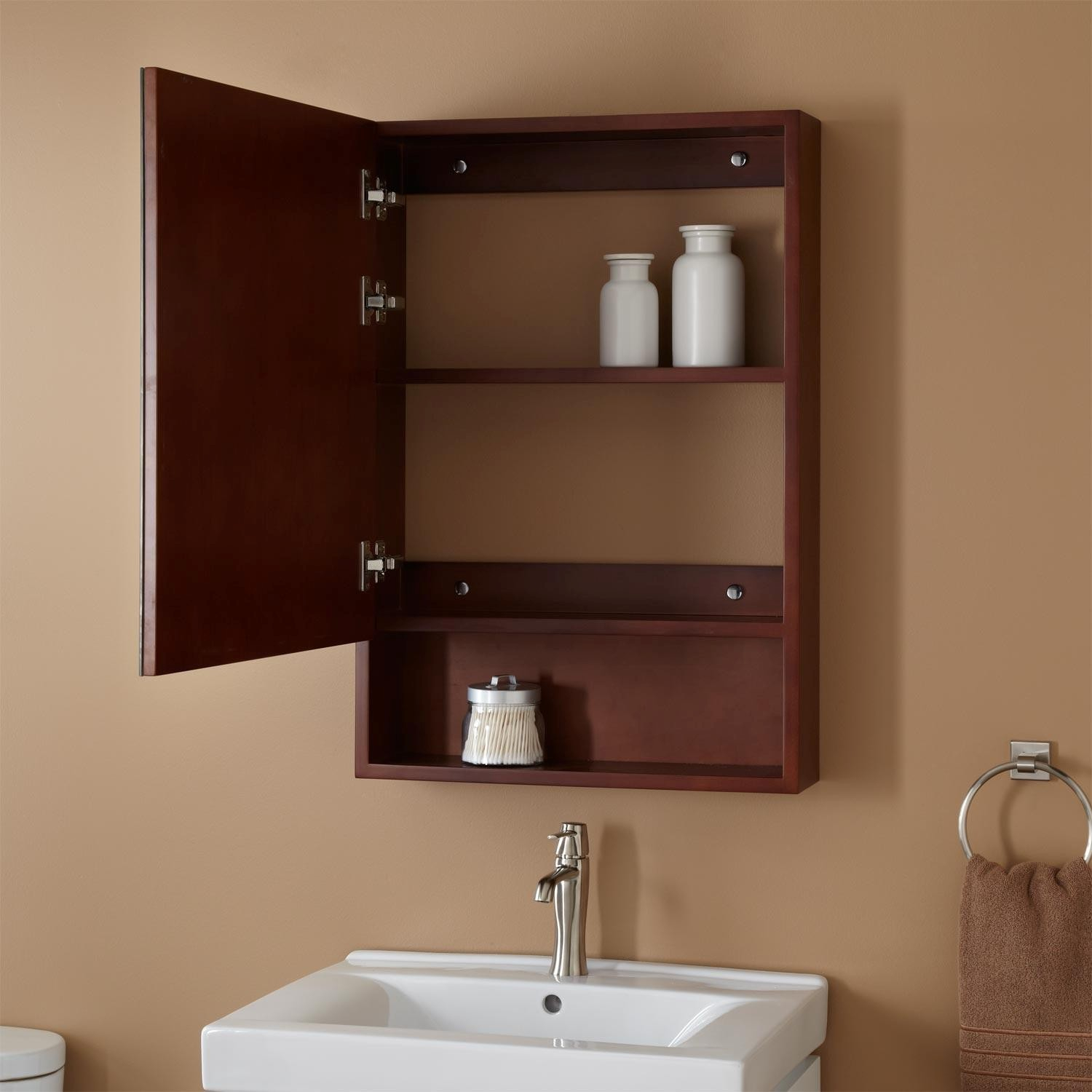 Modern Cherry Bathroom Wall Cabinet Inspiration Bathroom Design regarding proportions 1500 X 1500