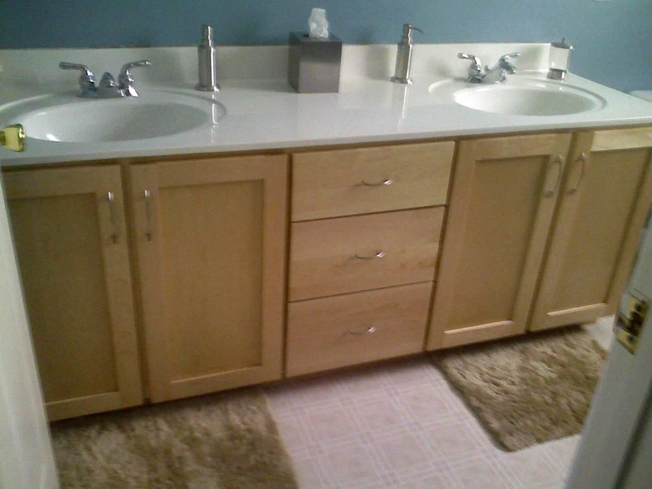 New Refacing Bathroom Cabinet Bath Refinishing Project Part 1 You for dimensions 1280 X 960