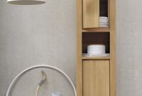 Oak Shadow Tall Bathroom Cabinet Ethnicraft New House Oak with sizing 1750 X 2500