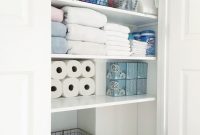 Organized Bathroom Closet Bloggers Best Home Tips And Tricks regarding proportions 819 X 1024
