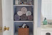 Organized Linen Closet Diyfirst Home First Apartment within sizing 747 X 1328