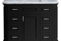 Pegasus Bristol 42 In Vanity In Black With Marble Vanity Top In in size 1000 X 1000