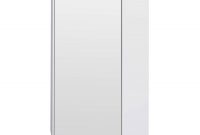 Premier Mayford High Gloss White 459mm Corner Mirror Cabinet with sizing 975 X 975