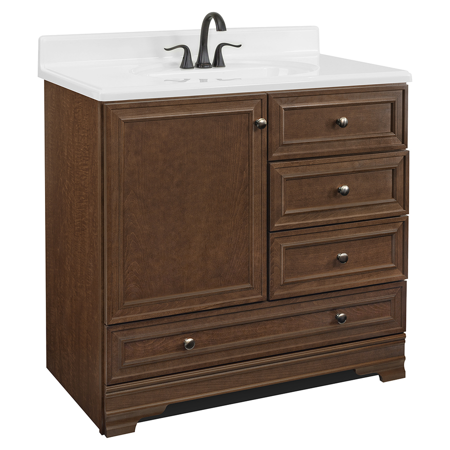 Project Source Bark Traditional Bathroom Vanity Common 36 In X 22 intended for measurements 900 X 900