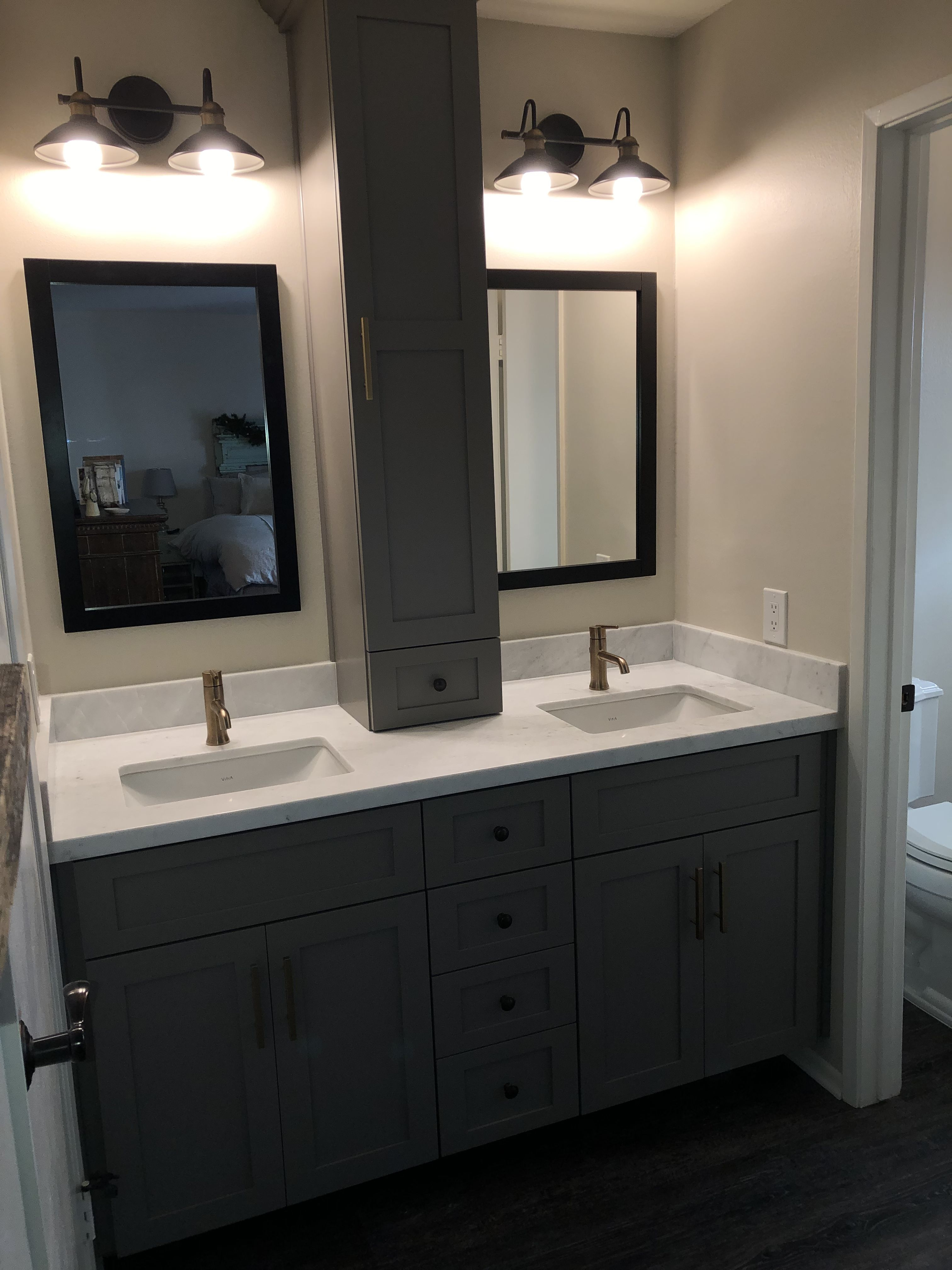 Redone Bathroom Bathroom Ideas In 2019 Bathroom Mirror Home Decor in size 3024 X 4032
