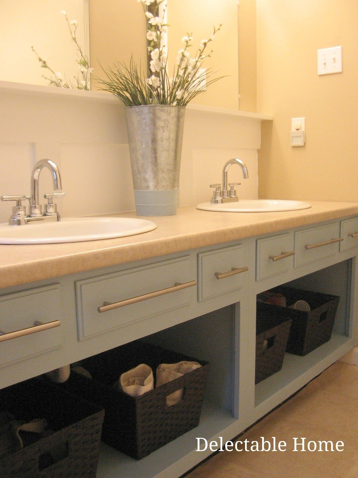 Remove The Doors And Repaint An Old Bathroom Vanity For An Updated inside proportions 1200 X 1600
