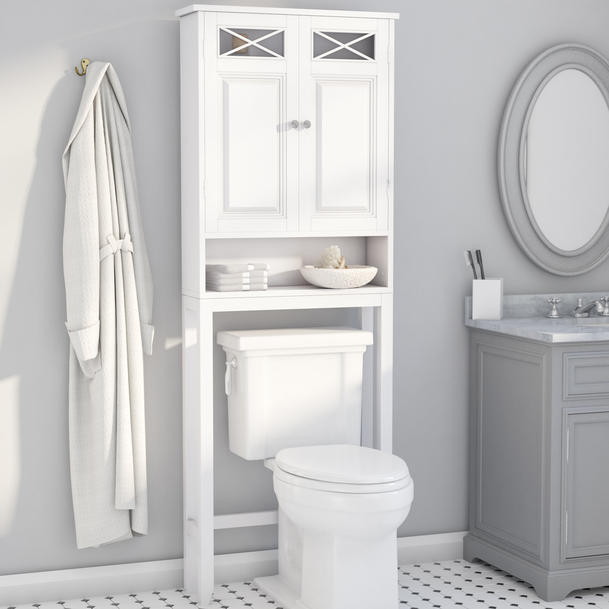 Rosecliff Heights Roberts 25 W X 68 H Over The Toilet Storage inside measurements 2000 X 2000