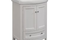 Runfine 24 In W X 19 In D X 34 In H Vanity In White With Vitreous throughout dimensions 1000 X 1000
