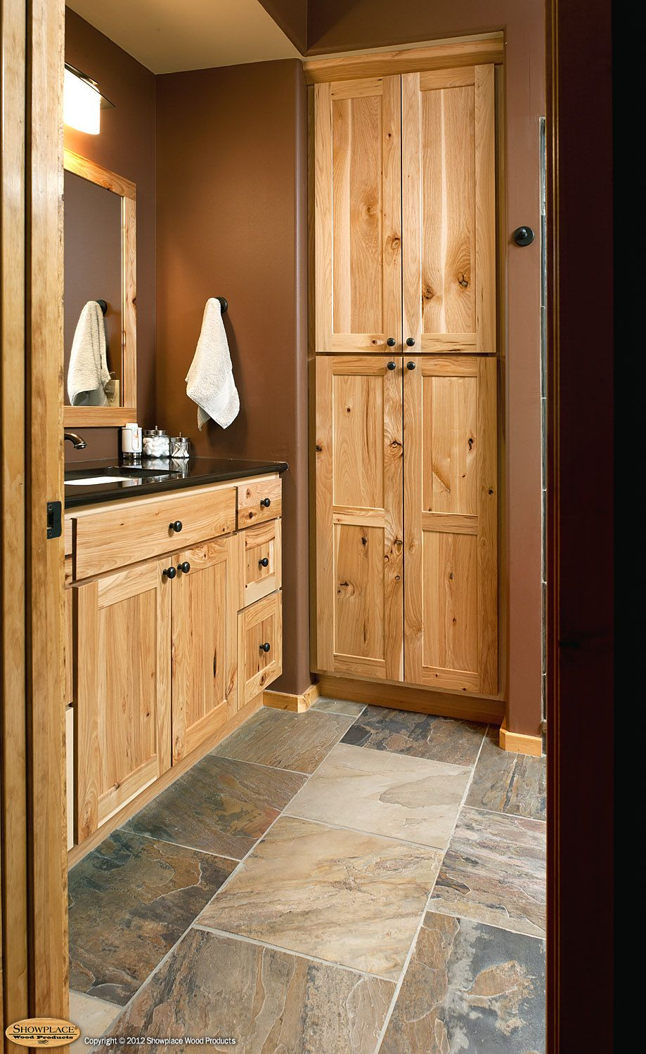 Rustic Hickory Bathroom Vanity Cabinets Rustic Hickory Appears inside dimensions 919 X 1500