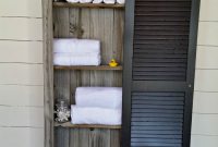 Rustic Shutter Cabinet From Reclaimed Fencing Bloggers Best Diy with dimensions 700 X 1244