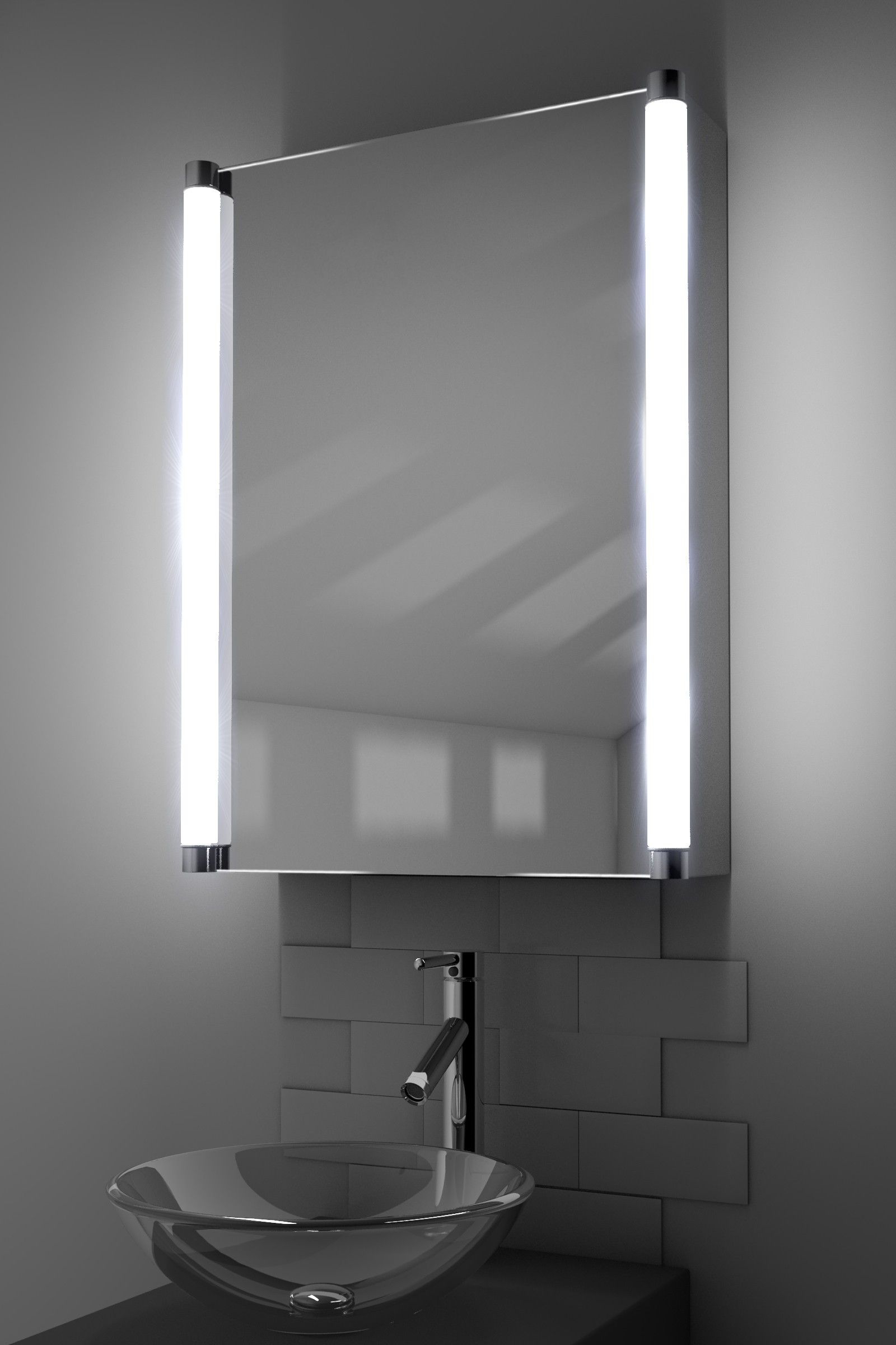 Saber Led Bathroom Demister Cabinet Led Heated Mirror Cabinets in sizing 1600 X 2400