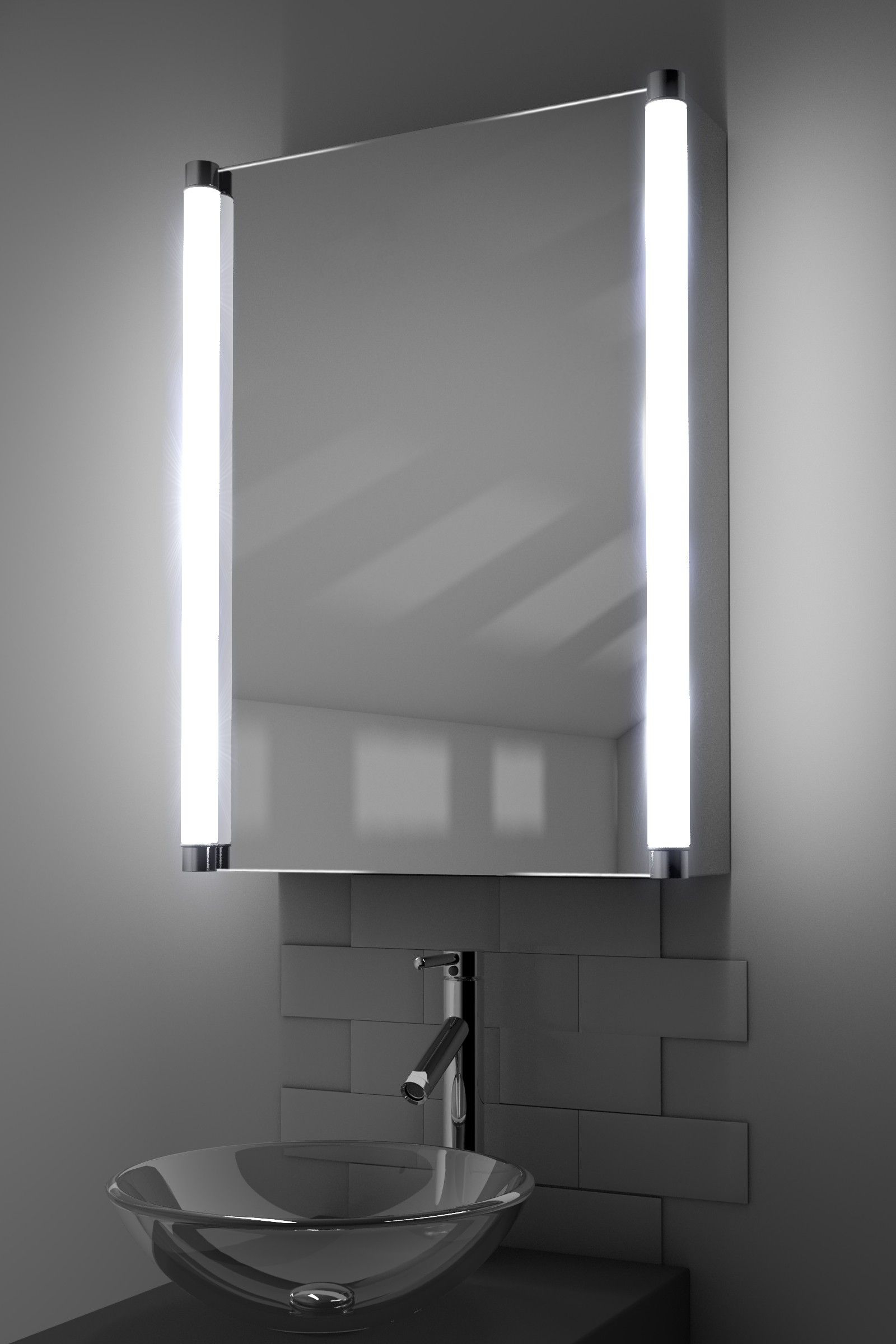 Saber Led Bathroom Demister Cabinet Led Heated Mirror Cabinets with sizing 1600 X 2400