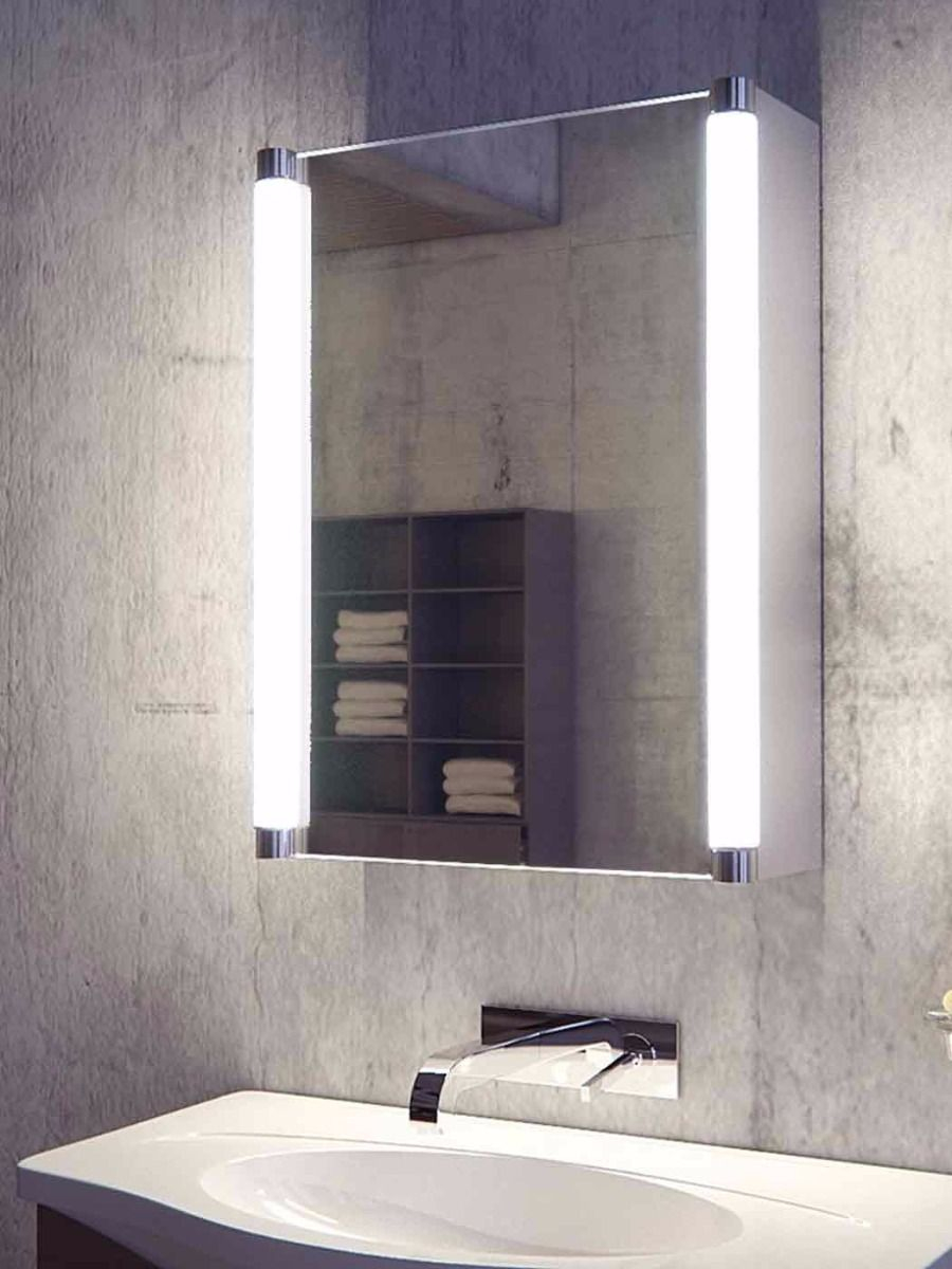 Saber Led Bathroom Demister Cabinet Light Mirrors pertaining to size 900 X 1200