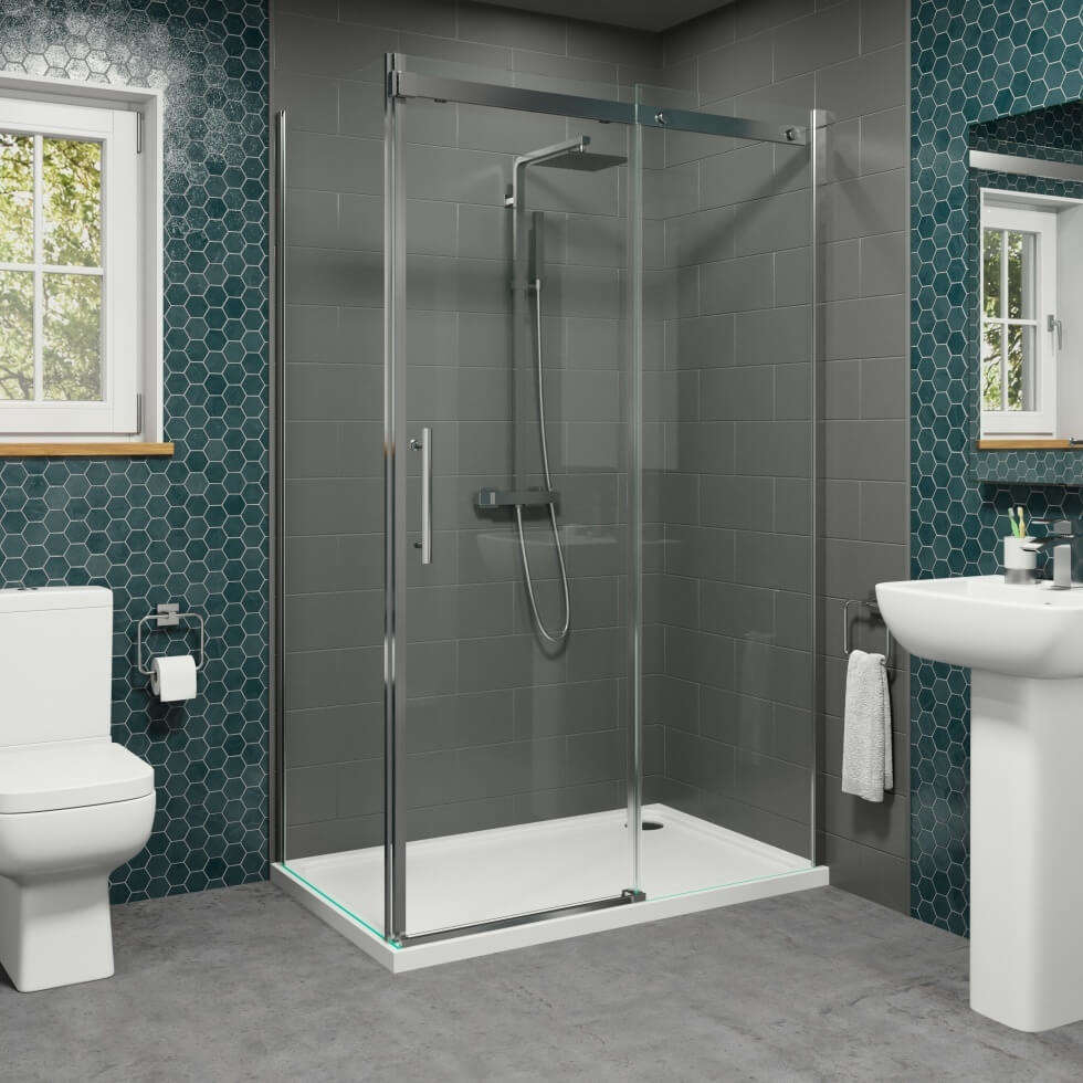 Shower Enclosures Cubicles Plumbworld with measurements 980 X 980