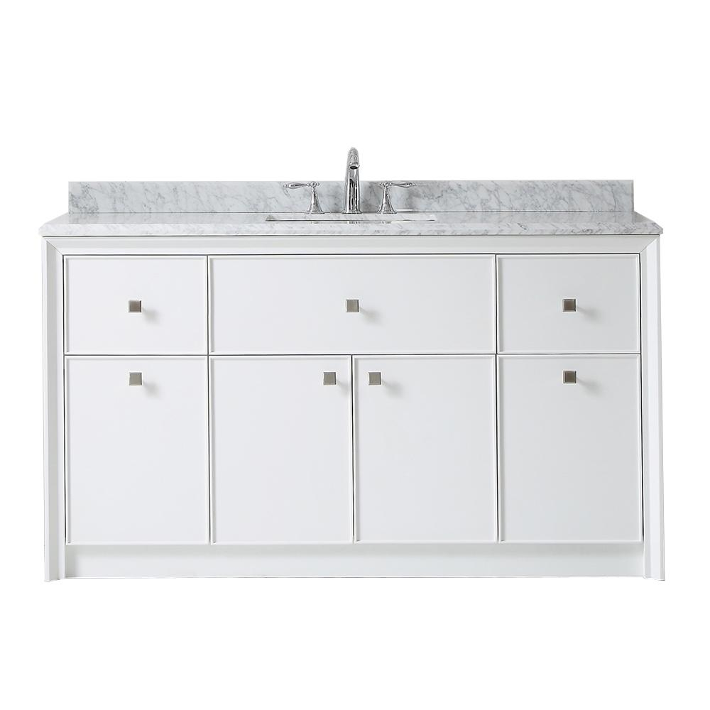 Single Sink 60 Inch Vanities Bathroom Vanities Bath The Home with regard to size 1000 X 1000