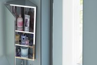 Stainless Steel Wall Mounted Bathroom Corner Mirror Cabinet within proportions 1000 X 929