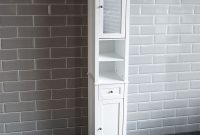 Tall Mirrored Bathroom Cabinet Storage Cupboard Free Standing High with regard to measurements 1000 X 1000