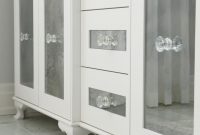 This Beautiful White Vanity With Frosted Glass Inlay Cabinet Door with proportions 1280 X 1707