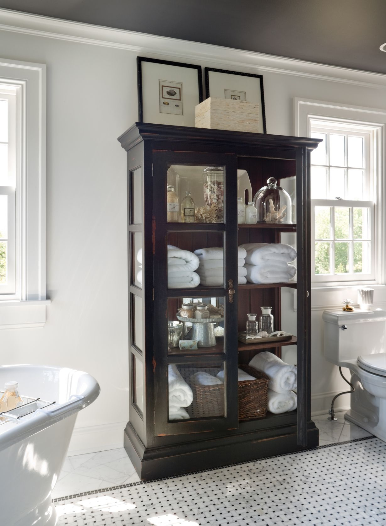 Tips For Styling A Cabinet Bathrooms Bathroom Bathroom Storage within sizing 1229 X 1676