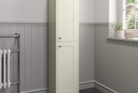 Traditional 1600mm Tall Ivory Bathroom Storage Cabinet Cupboard throughout sizing 1500 X 1500