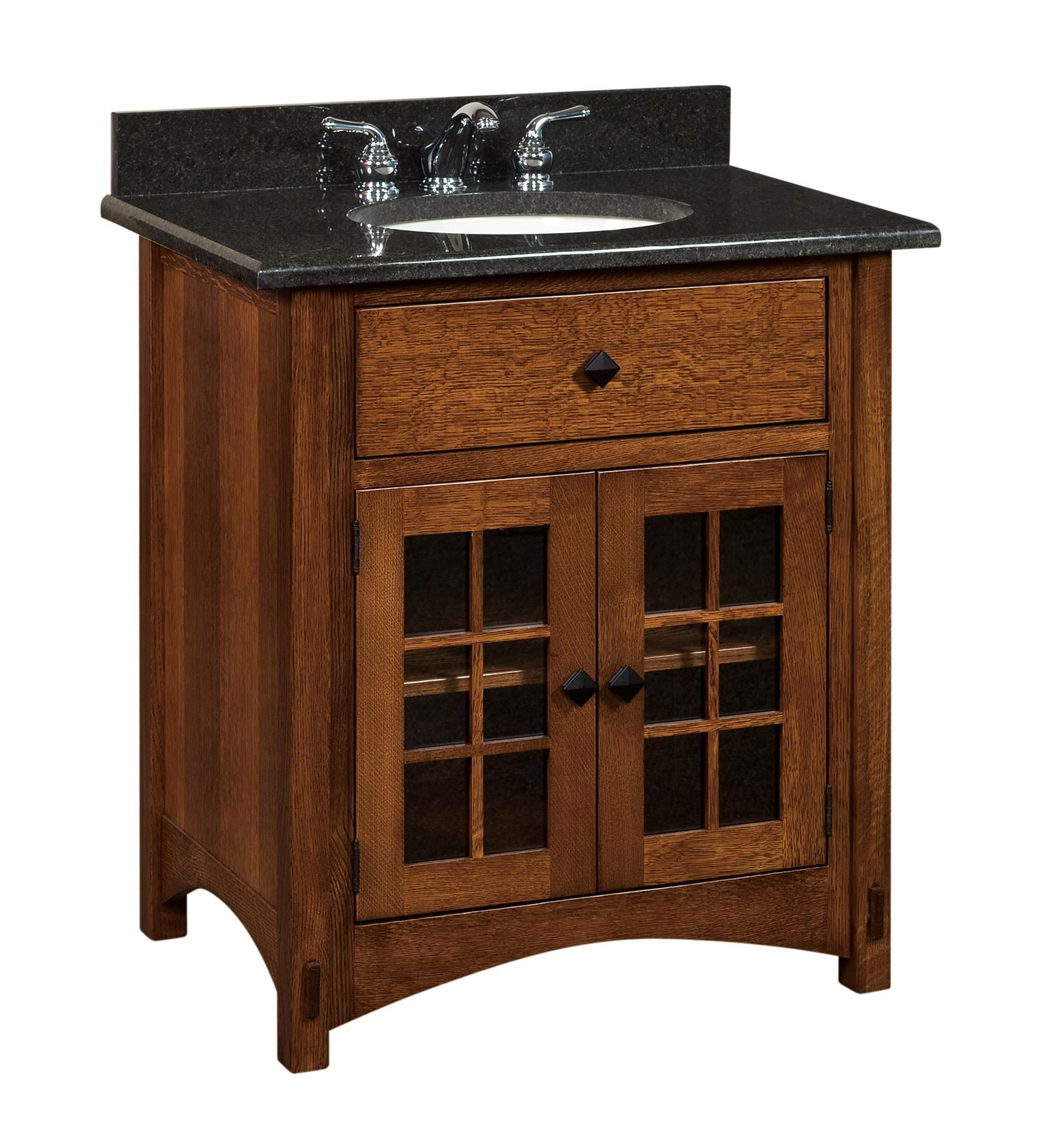 Vanity Product Amish 33 Hesston Shaker Single Bathroom Vanity in dimensions 1758 X 1920