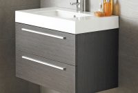 Vienna Wall Mounted Bathroom Vanity Unit 800mm Wide Textured Grey for size 1250 X 1250