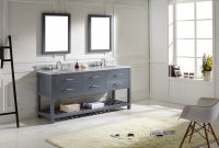Virtu Usa Caroline Estate 60 Bathroom Vanity Cabinet In Grey for proportions 2500 X 1595