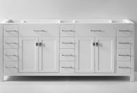 Virtu Usa Caroline Parkway 78 Bathroom Vanity Cabinet In White in sizing 2500 X 1354