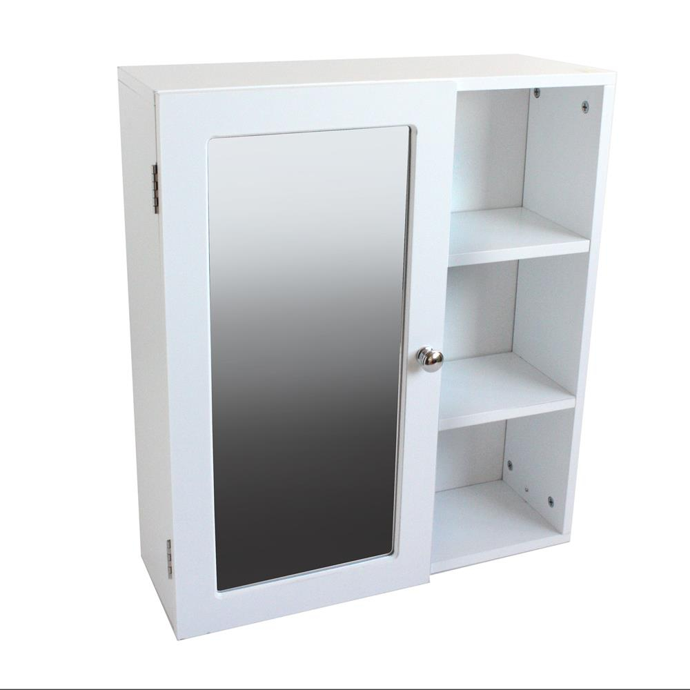 White Bathroom Wall Cabinet With Shelf Home Design Inspiring inside proportions 1000 X 1000