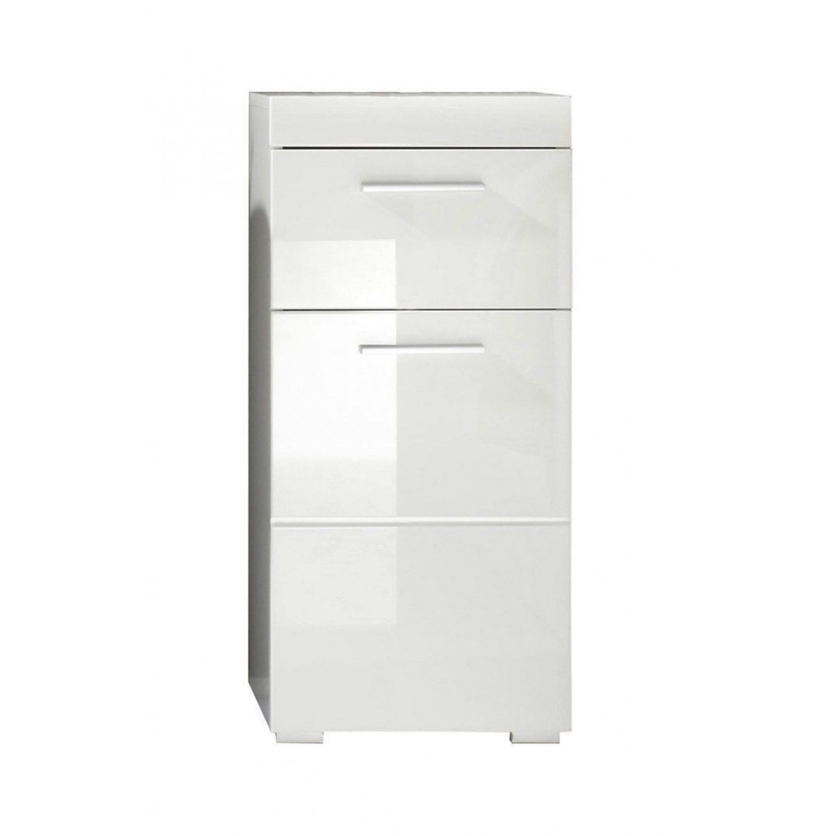 White High Gloss Free Standing Bathroom Storage Cabinet Home Done pertaining to dimensions 1200 X 1200