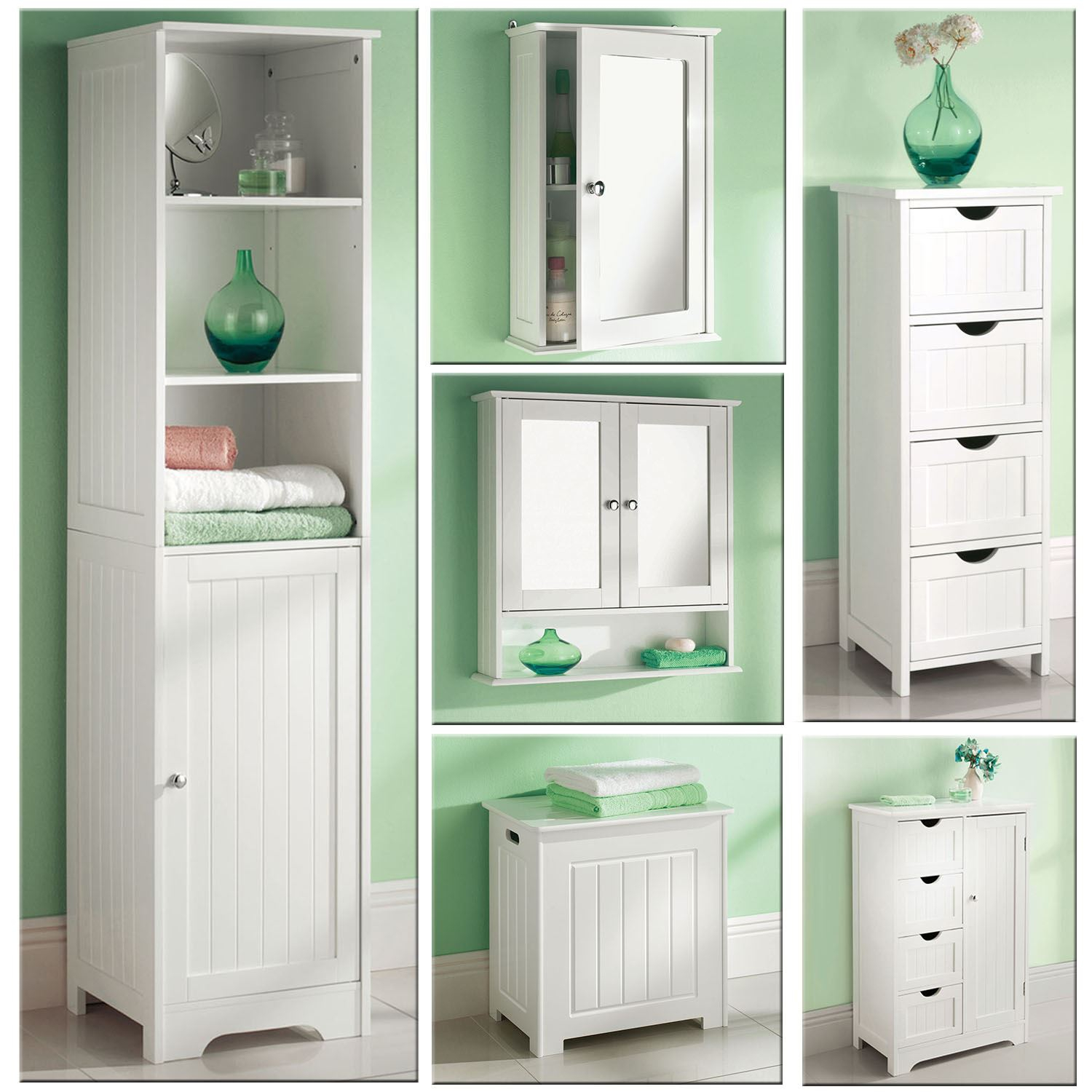 White Wooden Bathroom Cabinet Shelf Cupboard Bedroom Storage Unit with regard to proportions 1500 X 1500