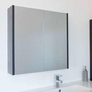 Wrought Studio Caelum Modern Bathroom Mirror 24 X 24 Surface Mount inside measurements 1000 X 1000