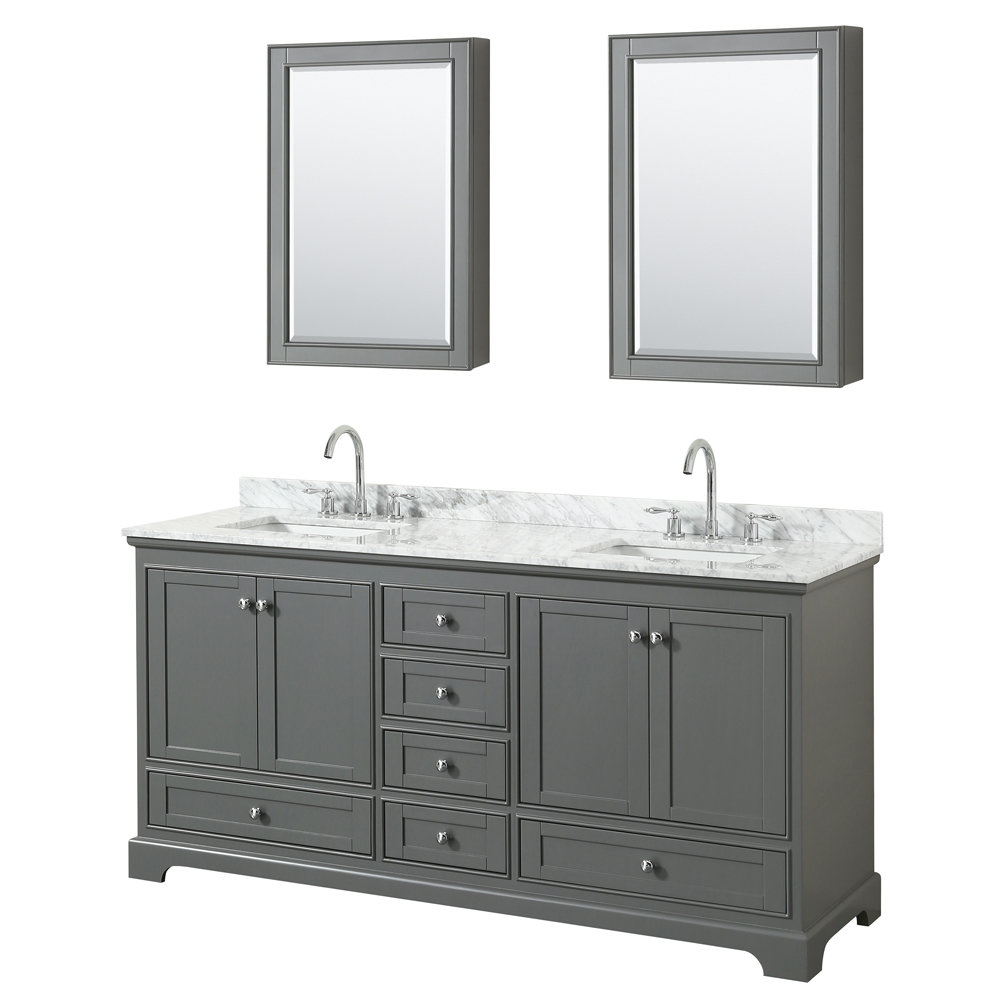 Wyndham Collection Deborah 72 Double Bathroom Vanity Set With regarding sizing 1000 X 1000