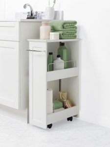 Zenna Home Slimline Rolling Storage Shelf White For The Home regarding dimensions 1125 X 1500