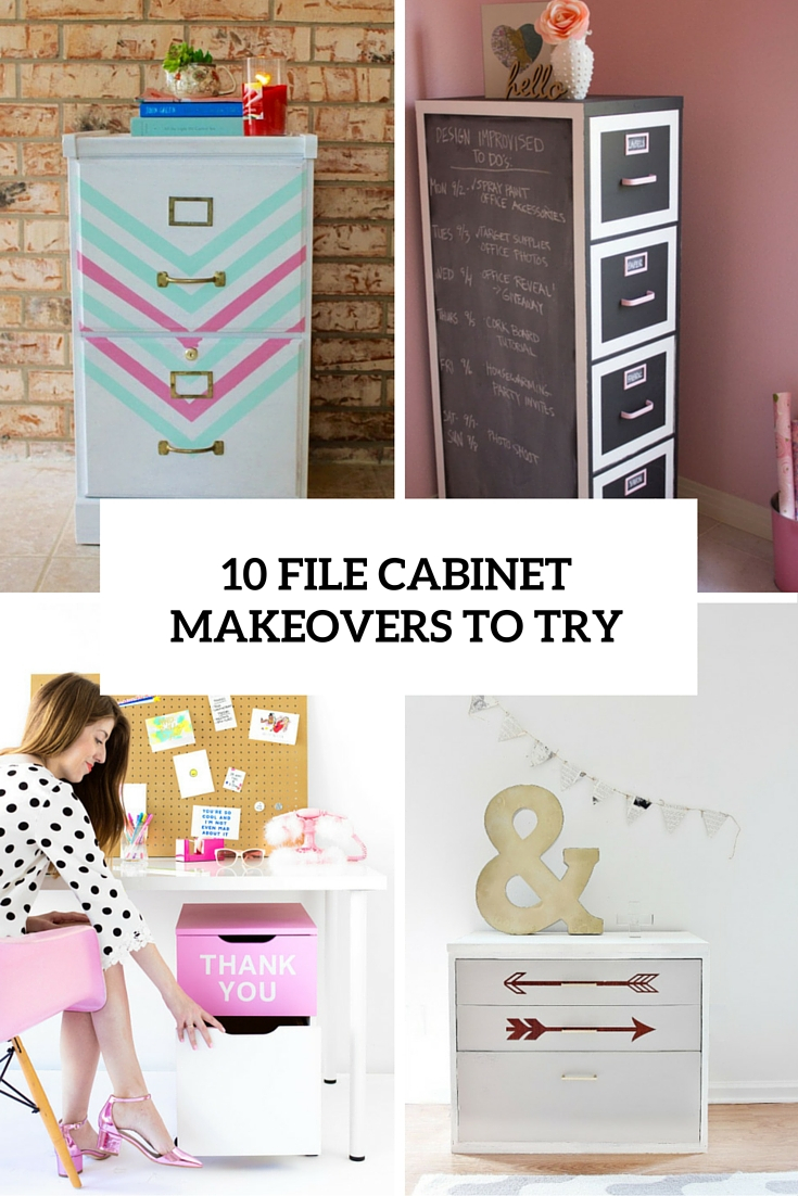 10 Awesome Diy File Cabinet Makeovers To Try Shelterness regarding measurements 735 X 1102