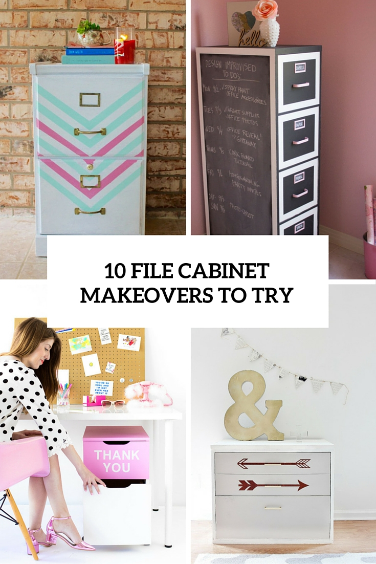 10 Awesome Diy File Cabinet Makeovers To Try Shelterness regarding sizing 735 X 1102