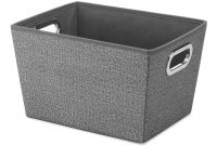 10 X 13 X 75 Inches Whitmor Crosshatch Tote Small Grey Bath within size 2560 X 1930