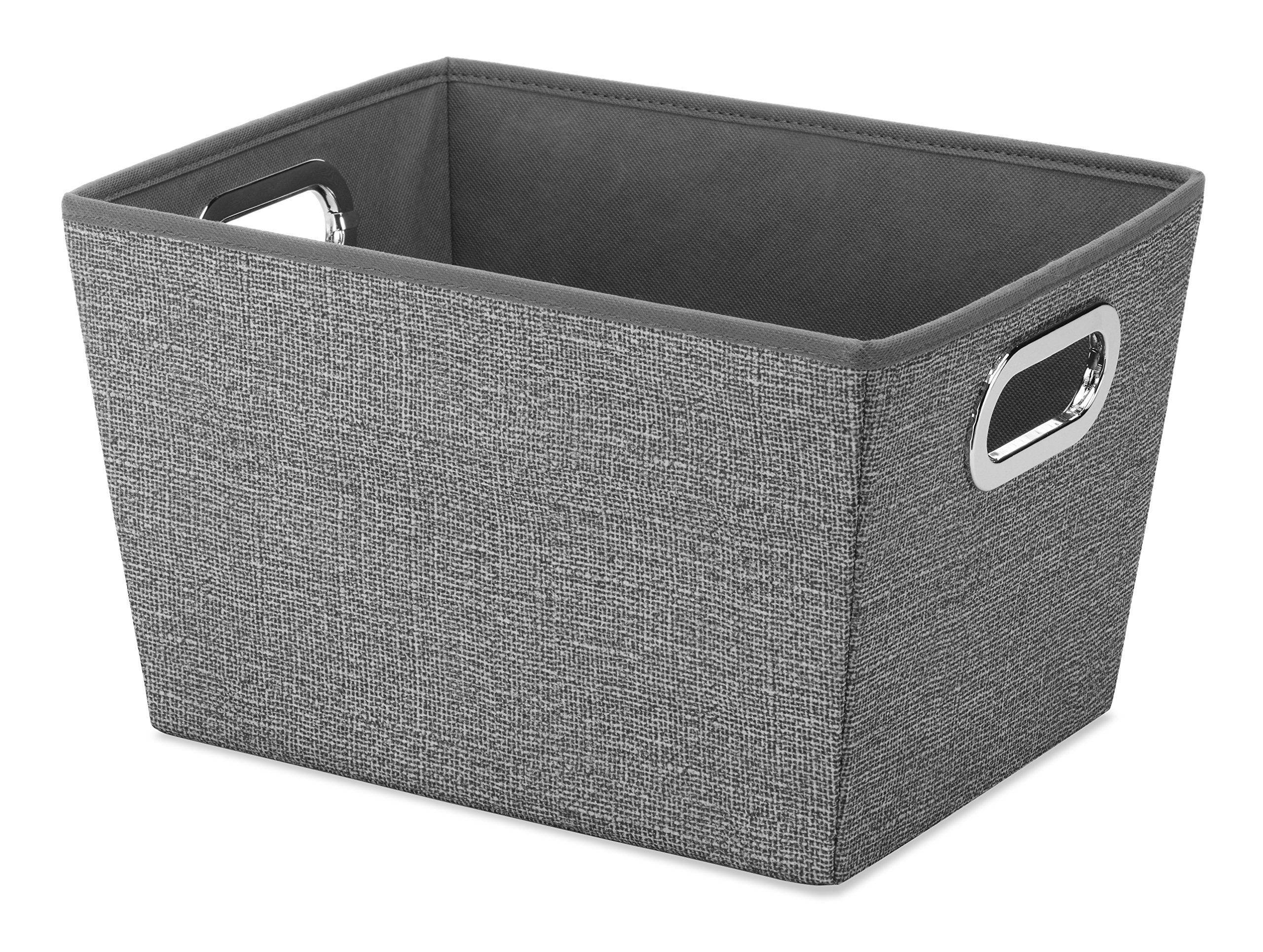 10 X 13 X 75 Inches Whitmor Crosshatch Tote Small Grey Bath within size 2560 X 1930